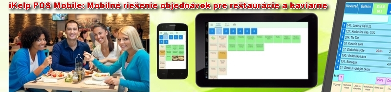 iKepl POS Mobile - mobilné riešenie objednávok pre reštaurácie a kaviarne